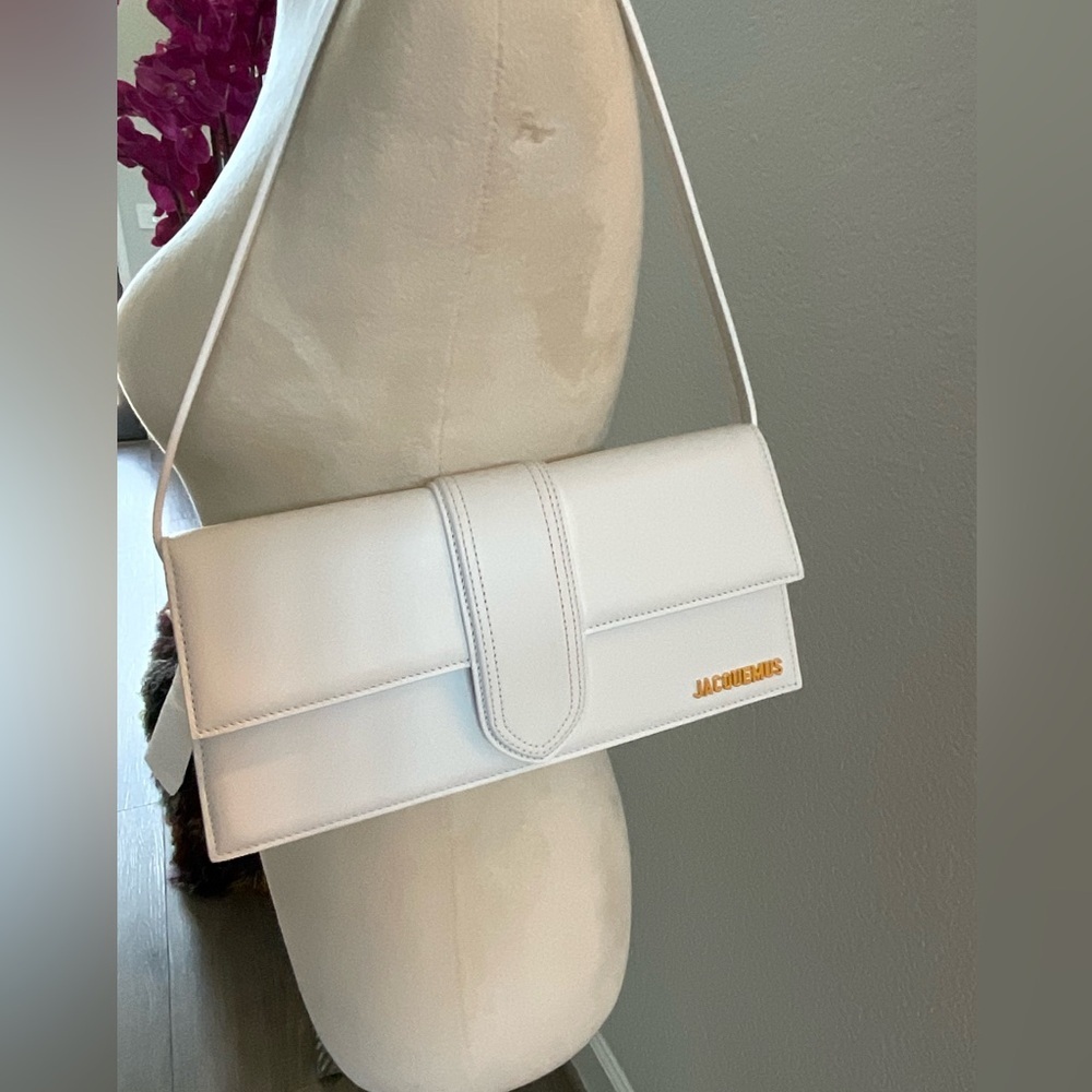 Jacquemus women white Le Bambino Long shoulder bag - Picture 1 of 15